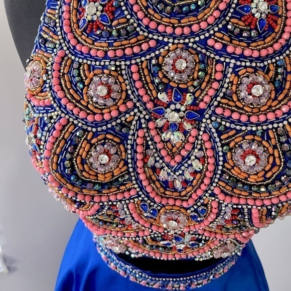 Jovani Two Piece High Neck Evening Dress - Picture 9 of 15